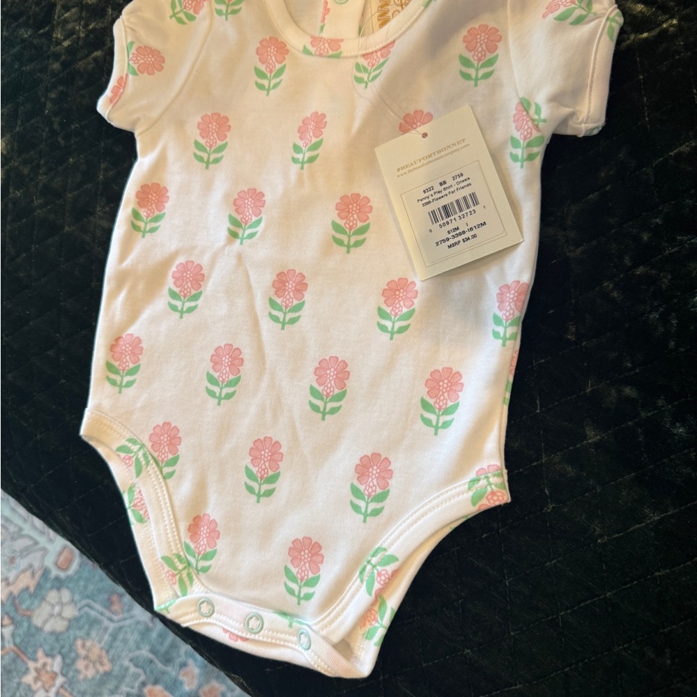 TBBC floral onesie 6-12 mo NWT